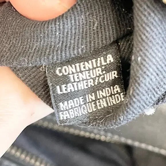 Joelle Hawkins Black Leather Tassels 2 Compartments Travel Luggage Duffle Bag - Picture 11 of 11